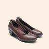 image:imageDREAM PAIRS Womens Low Chunky Heels Comfortable Block Work Pumps Closed Round Toe Dress Shoes for Office BusinessBrown