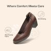 image:imageDREAM PAIRS Womens Low Chunky Heels Comfortable Block Work Pumps Closed Round Toe Dress Shoes for Office BusinessBrown