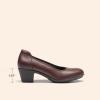 image:imageDREAM PAIRS Womens Low Chunky Heels Comfortable Block Work Pumps Closed Round Toe Dress Shoes for Office BusinessBrown