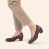 image:imageDREAM PAIRS Womens Low Chunky Heels Comfortable Block Work Pumps Closed Round Toe Dress Shoes for Office BusinessBrown