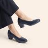 image:imageDREAM PAIRS Womens Low Chunky Heels Comfortable Block Work Pumps Closed Round Toe Dress Shoes for Office BusinessNavy