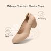 image:imageDREAM PAIRS Womens Low Chunky Heels Comfortable Block Work Pumps Closed Round Toe Dress Shoes for Office BusinessNude