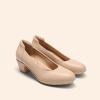 image:imageDREAM PAIRS Womens Low Chunky Heels Comfortable Block Work Pumps Closed Round Toe Dress Shoes for Office BusinessNude