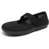 image:imageDREAM PAIRS Womens Mary Jane Ballet Flats Barefoot Knit Wide Toe Box Arch Support Flat Shoes for Women Dressy Casual Office Business Work Travel WalkBlack