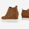 image:imageDREAM PAIRS Womens Platform Wedge Sneakers Ankle BootiesTan