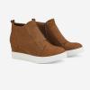 image:imageDREAM PAIRS Womens Platform Wedge Sneakers Ankle BootiesTan