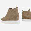 image:imageDREAM PAIRS Womens Platform Wedge Sneakers Ankle BootiesTaupe