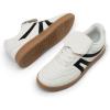 image:imageDREAM PAIRS Womens Tennis Sneakers Walking Casual LaceUp Footwear Comfortable Trendy FoldOver Design Fashion Sneakers ShoesWhite
