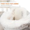 image:imageDREAM PAIRS Womens Winter Snow Boots Waterproof Lightweight Warm Faux Fur Lined Insulated Outdoor Ladies MidCalf BootiesBeige