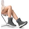 image:imageDREAM PAIRS Womens Winter Snow Boots Waterproof Lightweight Warm Faux Fur Lined Insulated Outdoor Ladies MidCalf BootiesGrey