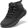 image:imageDREAM PAIRS Boys Girls Boots Kids High Top Sneakers Shoes Outdoor Hiking DuraPlay Lace Up Shoes for LittleBig KidBlack