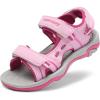 image:imageDREAM PAIRS Boys Girls Sandals Kids Athletic Summer Sports Water Shoes for ToddlerLittle KidBig KidPinkFuchsia