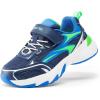 image:imageDREAM PAIRS Boys Girls Shoes Kids Tennis Athletic Running Footwear Breathable Walking Sneakers for LittleBig KidNavyNeon Green