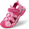 image:imageDREAM PAIRS Boys Girls Summer Outdoor Athletic Sport Sandals for ToddlerLittleBig KidHot PinkPink