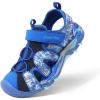 image:imageDREAM PAIRS Boys Girls Summer Outdoor Athletic Sport Sandals for ToddlerLittleBig KidRoyal Blue