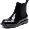 image:imageDREAM PAIRS Girls Ankle Boots with Side Zipper Chelsea Booties Low Heels Girl Fashion Shoes for ToddlerLittle KidBig KidAll Black