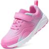 image:imageDREAM PAIRS Girls Running Shoes Kids Sneakers Tennis ColorBurst Lightweight Casual Walking ShoesPinkGreen