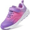 image:imageDREAM PAIRS Girls Running Shoes Kids Sneakers Tennis ColorBurst Lightweight Casual Walking ShoesPurpleHot Pink
