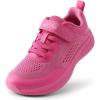 image:imageDREAM PAIRS Kids Wide Toe Box Athletic Running Sneakers Breathable Lightweight Casual Tennis Shoes Minimalist for Boys Girls School SportsRose Red