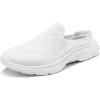 image:imageDREAM PAIRS Mules for Women Shoes Slip on Sneakers Knit Flats Lightweight Breathable Comfortable Walking ShoesWhite