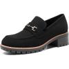 image:imageDREAM PAIRS Womens Chunky Loafers Platform Comfortable SlipOn Dressy Business Casual ShoesAll Black