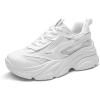 image:imageDREAM PAIRS Womens Platform Chunky Fashion Sneakers Jaxon Walking Lace Up Comfortable Dad Sneakers Workout Sport Work Casual Tennis ShoesWhite