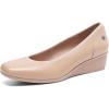 image:imageDREAM PAIRS Womens Wedge Shoes Closed Toe Low Heel Pumps Comfotable Dress ShoesNudepu