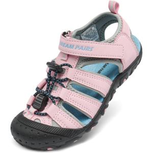 image:imageDREAM PAIRS Boys Girls ClosedToe Outdoor Summer Sport Sandals for ToddlerLittleBig KidPink