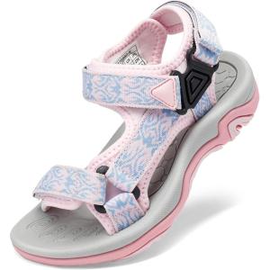 image:imageDREAM PAIRS Boys Girls Sandals Kids Adventurous LightWeight Adjustable Straps Summer Water Shoes ToddlerLittle KidBig KidPink