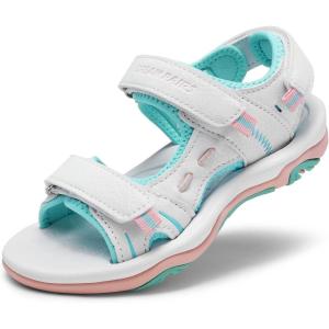 image:imageDREAM PAIRS Boys Girls Sandals Kids Athletic Summer Sports Water Shoes for ToddlerLittle KidBig KidBlueWhite