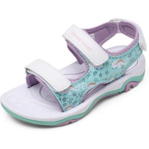 image:imageDREAM PAIRS Boys Girls Sandals Summer Outdoor Athletic Kids Sport Water Shoes for ToddlerLittle KidBluePurpleHippocampus
