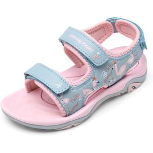 image:imageDREAM PAIRS Boys Girls Sandals Summer Outdoor Athletic Kids Sport Water Shoes for ToddlerLittle KidPinkBlueFlamingo