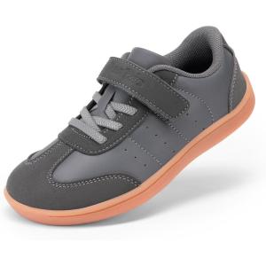 image:imageDREAM PAIRS Boys Girls Shoes Kids Barefoot Wide Toe Casual Walking Lightweight Running Athletic Sneakers Little Kid Big KidGrey