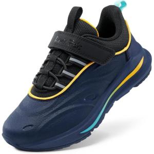 image:imageDREAM PAIRS Boys Girls Shoes Kids DuraPlay Tennis Running Athletic Protective Walking Sneakers for LittleBig KidDark BlueBlack