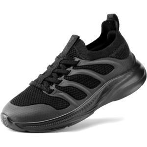 image:imageDREAM PAIRS Boys Girls Shoes Kids Tennis Slip on Footwear Running Athletic Sports School SneakersBlack