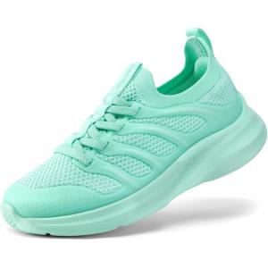 image:imageDREAM PAIRS Boys Girls Shoes Kids Tennis Slip on Footwear Running Athletic Sports School SneakersLight Green