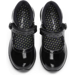 image:imageDREAM PAIRS Girls School Shoes Mary Jane Flats Lightweight Comfortable Girls Uniform Dress Shoes for ToddlerLittle KidBig KidAll Black