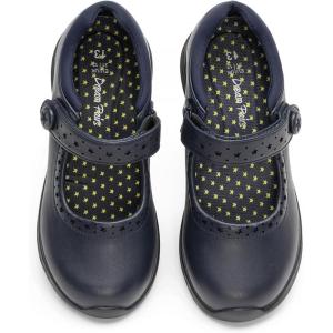 image:imageDREAM PAIRS Girls School Shoes Mary Jane Flats Lightweight Comfortable Girls Uniform Dress Shoes for ToddlerLittle KidBig KidNavy