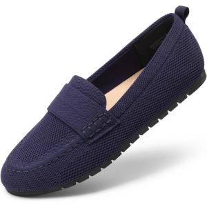 image:imageDREAM PAIRS Loafers for Women Penny Knitted Loafer Casual Comfortable Slip On Flats Work Business Walking ShoesNavy