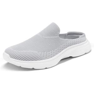 image:imageDREAM PAIRS Mules for Women Shoes Slip on Sneakers Knit Flats Lightweight Breathable Comfortable Walking ShoesGrey