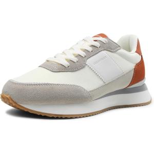 image:imageDREAM PAIRS Women Fashion Sneakers Walking Tennis Sports Athletic Comfortable Lightweight Running Lace Up Classic Casual SneakerWhiteOrange