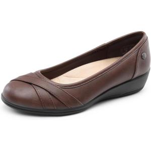 image:imageDREAM PAIRS Womens Ballet Flats Business Office Work Dress Shoes Comfortable Dressy Flats for WomenBrown