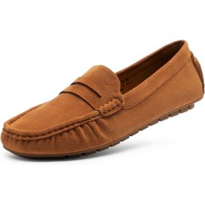 image:imageDREAM PAIRS Womens Loafers Penny Loafer Slip on Casual Dressy Comfortable Business Work Office Moccasins Driving Loafer ShoesBrown