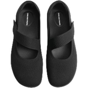 image:imageDREAM PAIRS Womens Mary Jane Ballet Flats Barefoot Knit Wide Toe Box Arch Support Flat Shoes for Women Dressy Casual Office Business Work Travel WalkBlack