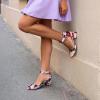 image:imageDREAM PAIRS ANNEE Pointed Toe Low Chunky Heels Pump ShoesFloral
