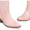 image:imageDREAM PAIRS Cowboy Boots for Women Cowgirl Western Boots Fashion Embroidery Stitched Chunky Heel Mid Calf BootsLight Pink