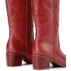 image:imageDREAM PAIRS Cowboy Boots for Women Cowgirl Western Boots Fashion Embroidery Stitched Chunky Heel Mid Calf BootsRedpu