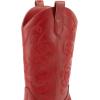 image:imageDREAM PAIRS Cowboy Boots for Women Cowgirl Western Boots Fashion Embroidery Stitched Chunky Heel Mid Calf BootsRedpu