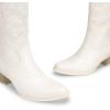 image:imageDREAM PAIRS Cowboy Boots for Women Cowgirl Western Boots Fashion Embroidery Stitched Chunky Heel Mid Calf BootsWhitepu