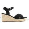 image:imageDREAM PAIRS Espadrille Dressy Wedge Sandals Womens Platform Sandals Casual Summer Comfortable High Heeled Wedges with Adjustable BuckleBlacknubuck